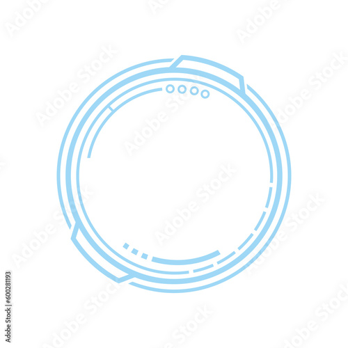 Circle Futuristic Frame