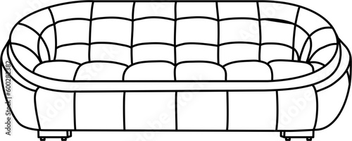 Sofa Outline Illustration