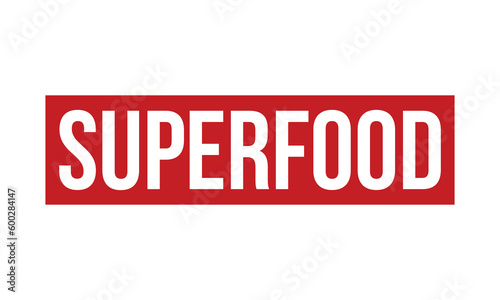 Superfood Rubber Stamp Seal Vector