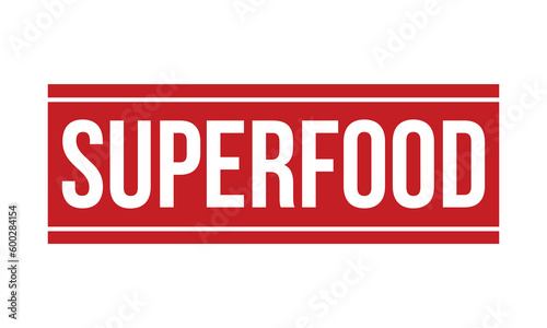Superfood Rubber Stamp Seal Vector