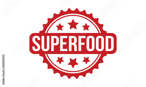 Superfood Rubber Stamp Seal Vector