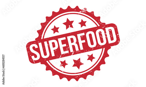 Superfood Rubber Stamp Seal Vector