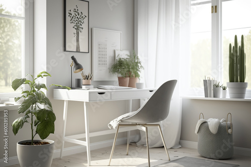 Minimalist Office with a City View  A Modern and Efficient Workspace