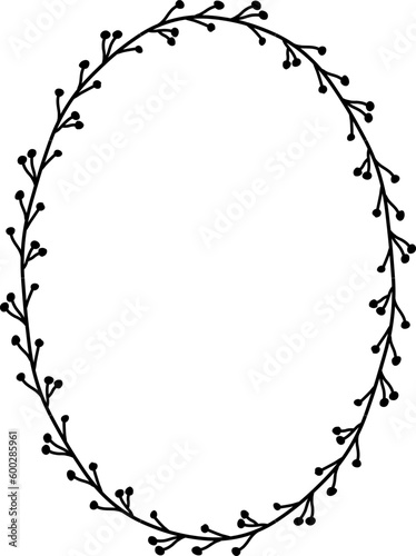 oval Frame Flower frame leaf wreath Frame picture vector photo frame floral border Black decoration romantic winner award congratulations wedding anniversary birthday new year newborn Christmas