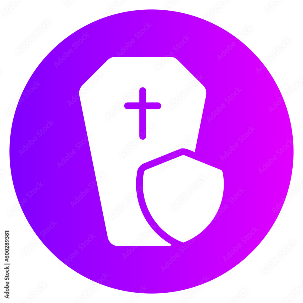 Obraz premium life insurance gradient icon