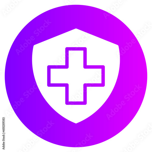 medical insurance gradient icon