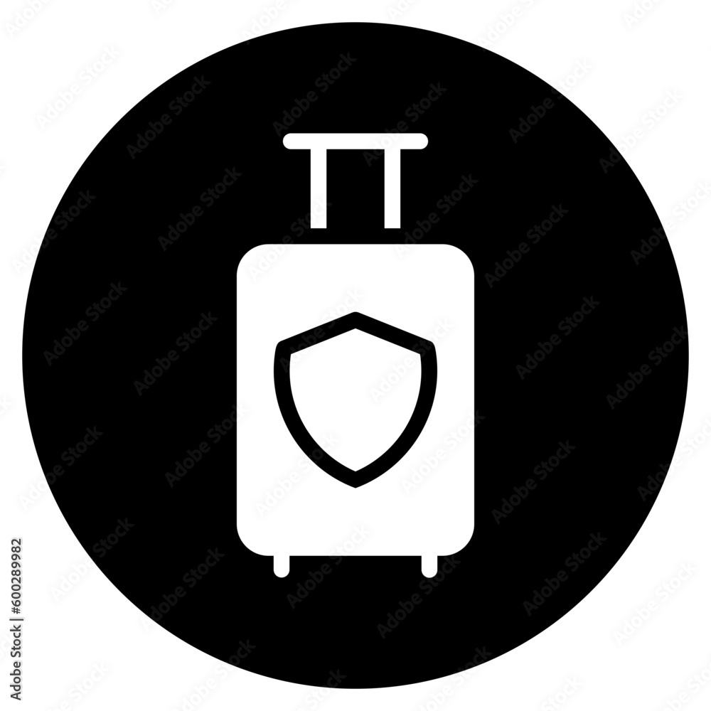 travel insurance glyph icon travel insurance glyph icon