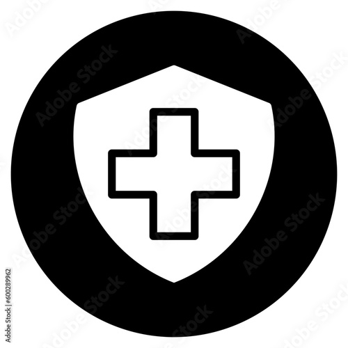 medical insurance glyph icon