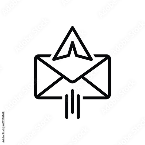 Free Download Black line icon for dm direct  - GFXLoad