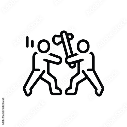 Black line icon for enemies 