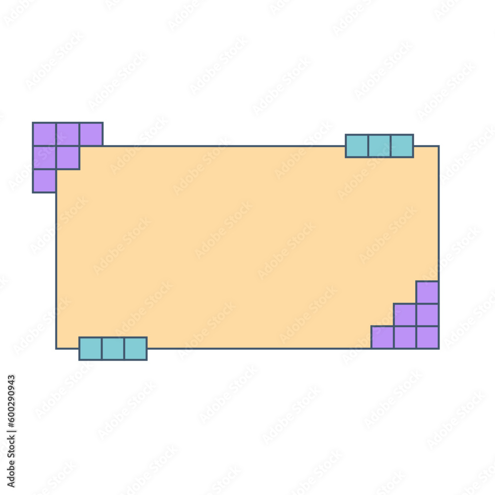 Pixelate Text Box Infographic