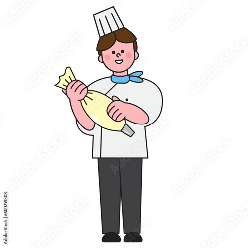 A pastry Chef Who makes desserts