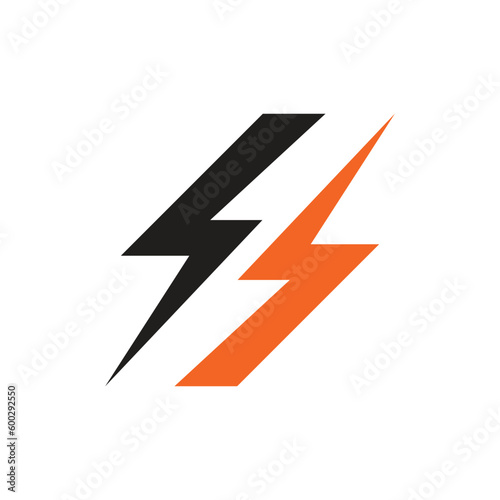 Lightning icon  flash logo