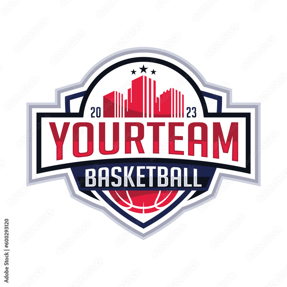 Modern professional Basketball Club emblem vector mascot logo design Modern professional Basketball Club emblem vector mascot logo design
