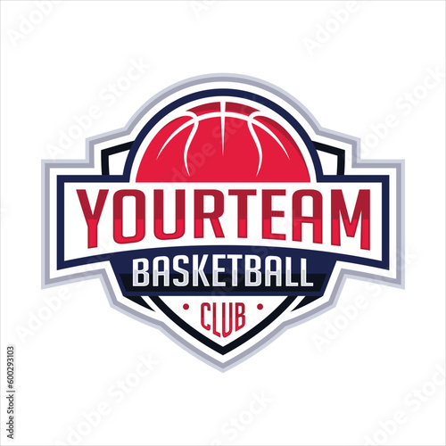 Basketball Club emblem vector mascot logo design