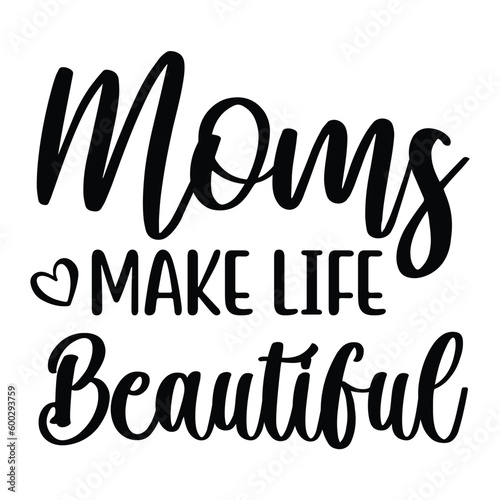 Mother's Day typography shirt design for mother lover mom mommy mama Handmade calligraphy vector illustration Silhouette
