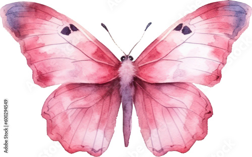 Butterfly Watercolor Illustration. Generative AI © ABC Vector