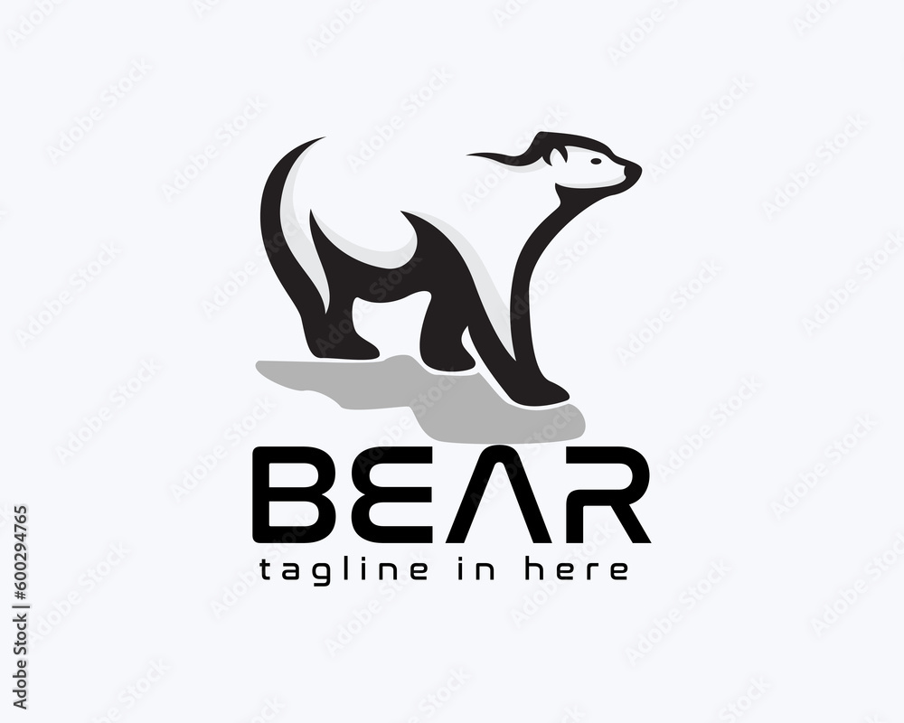 walking bear silhouette logo symbol design template illustration inspiration walking bear silhouette logo symbol design template illustration inspiration