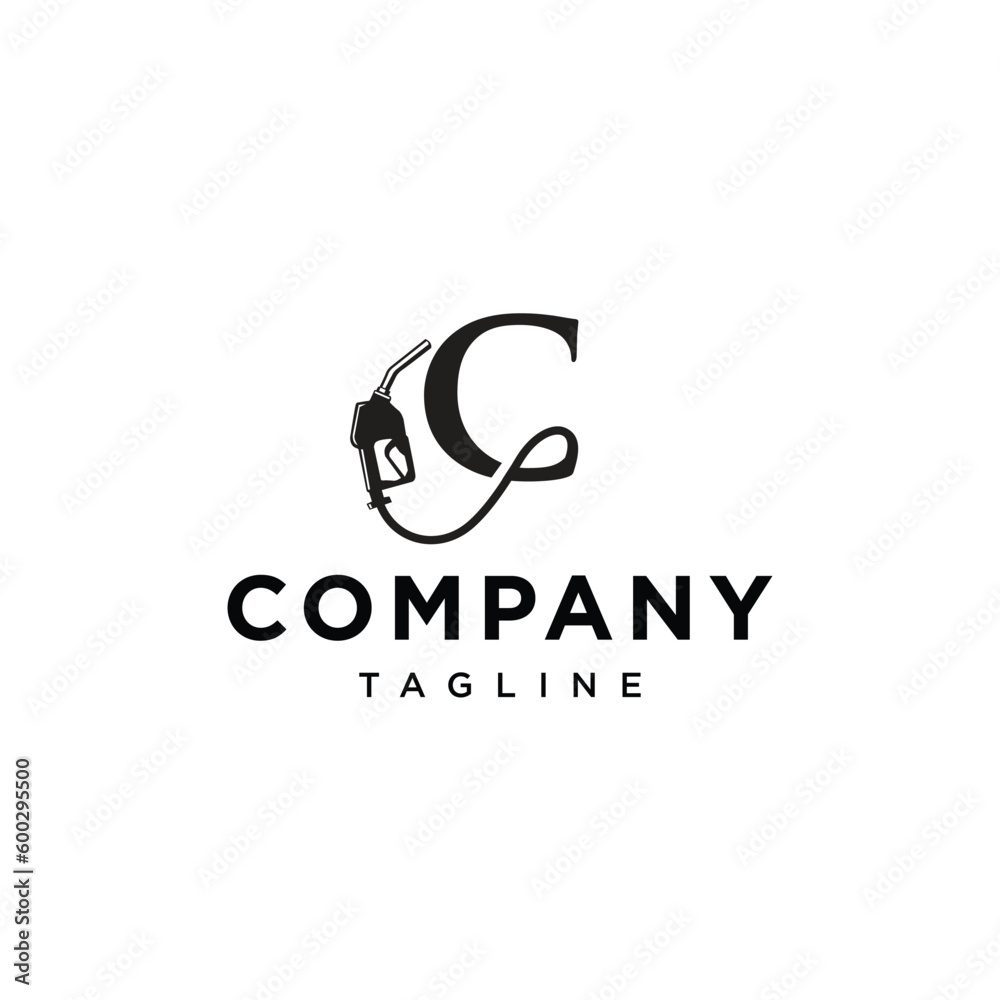 Letter C Gas station nozzle vector logo icon template.eps Letter C Gas station nozzle vector logo icon template.eps