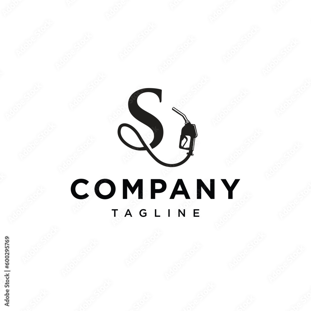 Letter S Gas station nozzle vector logo icon template.eps Letter S Gas station nozzle vector logo icon template.eps