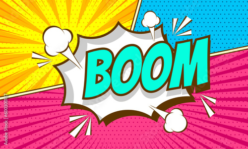 boom expression pop art style