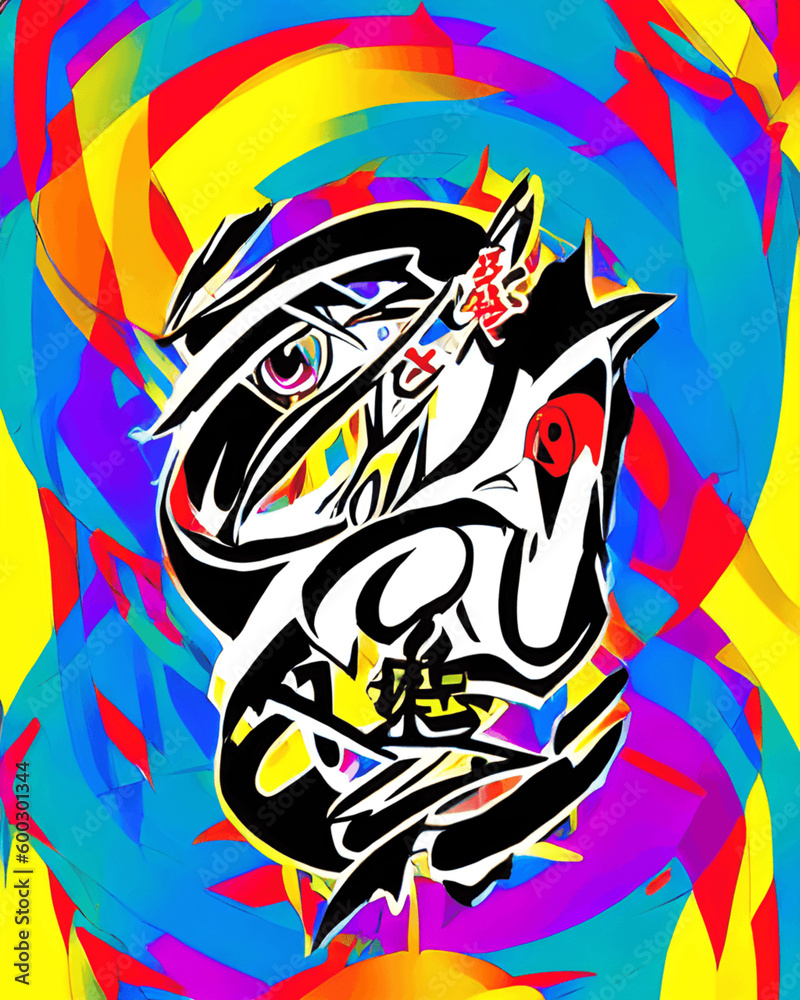 Abstract shaped painting Abstract shaped painting