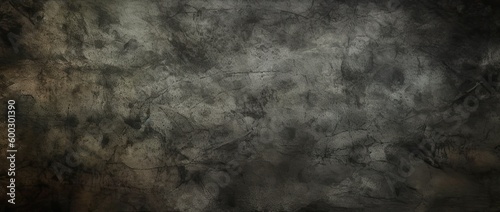 black concrete wall , stone texture , dark gray rock surface background panoramic wide banner photo