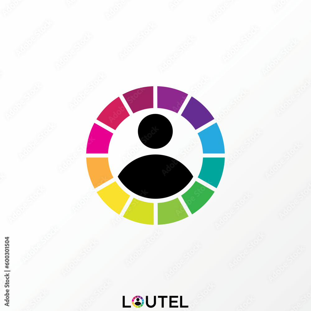 Logo design graphic concept creative abstract premium free vector stock letter O font with colorful and human inside related to art community resource Logo design graphic concept creative abstract premium free vector stock letter O font with colorful and human inside related to art community resource