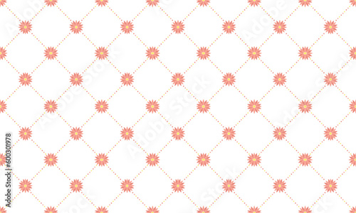 Patterns with floral elements and geometric shapes.for wallpaper wrapping, pattern filling, web background, texture. Vector Illustration.