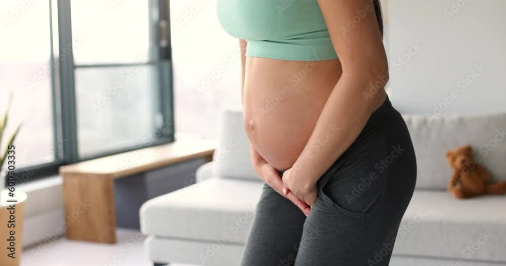 Incontinence and frequent urination during pregnancy. Pregnant woman