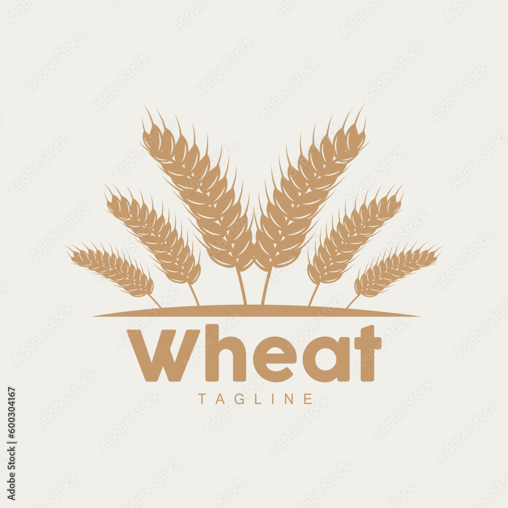 Rice Logo, Farm Wheat Logo Design, Vector Wheat Rice Icon Template Illustration Rice Logo, Farm Wheat Logo Design, Vector Wheat Rice Icon Template Illustration