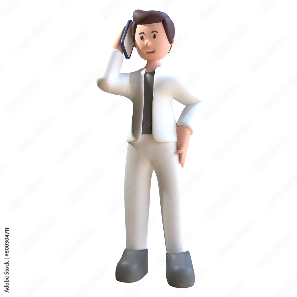 3D illustration of a business man 3D illustration of a business man