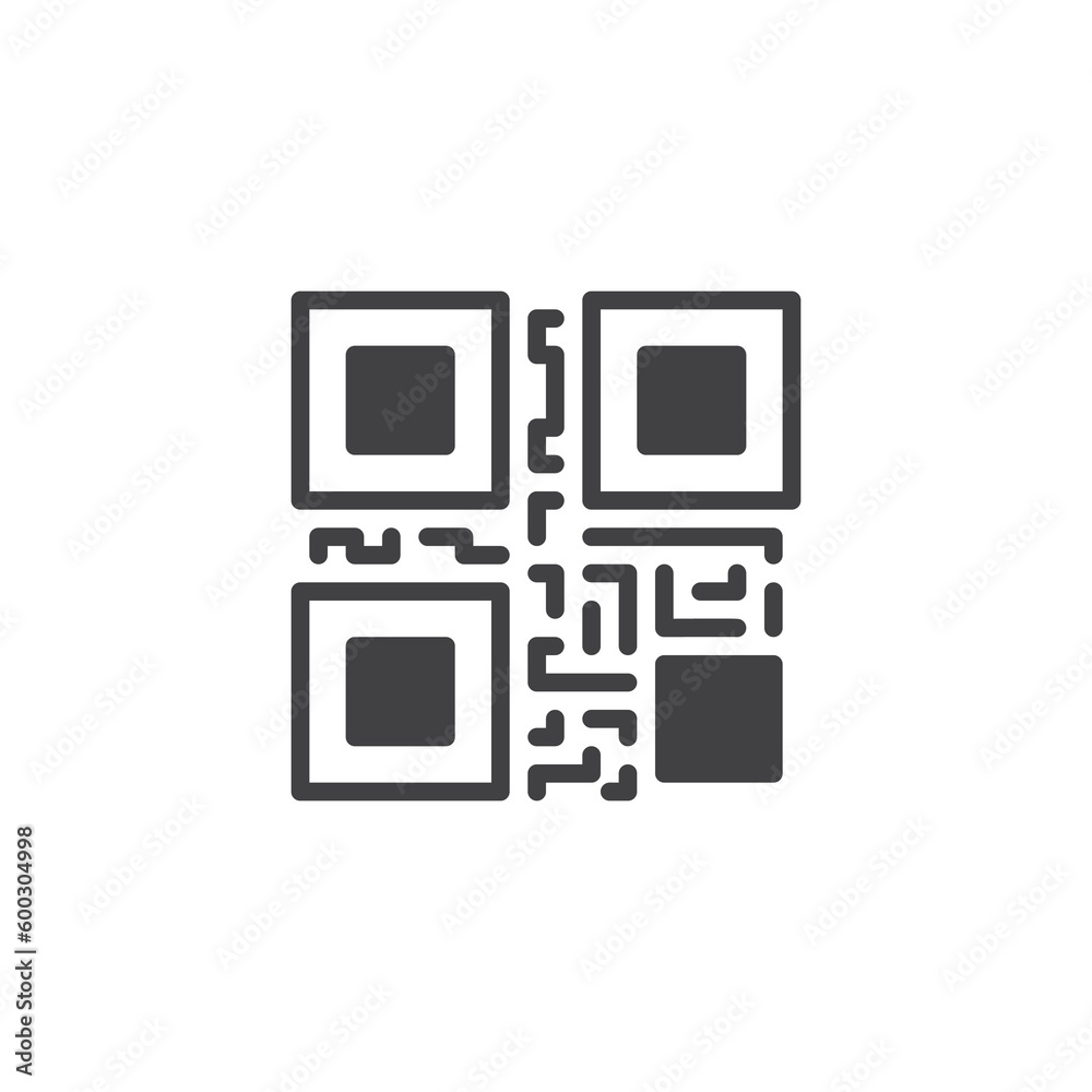 QR code vector icon