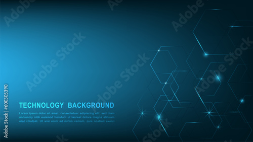 Abstract geometric background. Hexagons design. Illustration for Web Design, Poster, Brochure, Printing, Advertisement, etc.