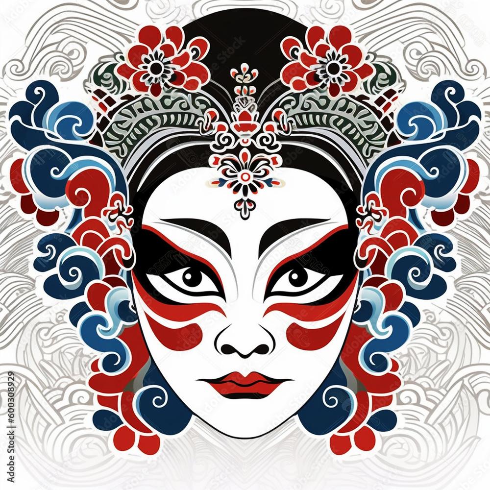 Traditional Chinese Art Peking Opera Face mask
