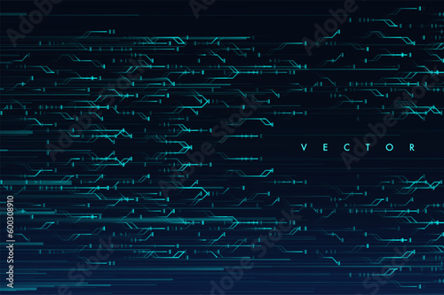 Lines composed of glowing background