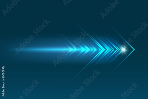 Abstract speed movement of arrows