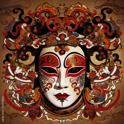 Traditional Chinese Art Peking Opera Face mask
