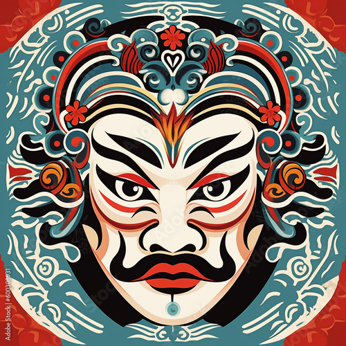 Traditional Chinese Art Peking Opera Face mask 