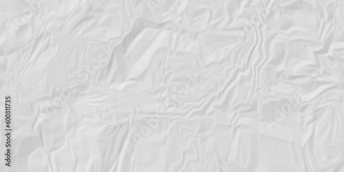 White crumpled paper texture crush paper so that it becomes creased and wrinkled. Old white crumpled paper sheet background texture