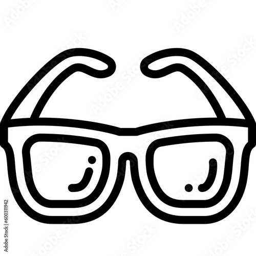 sunglasses line icon