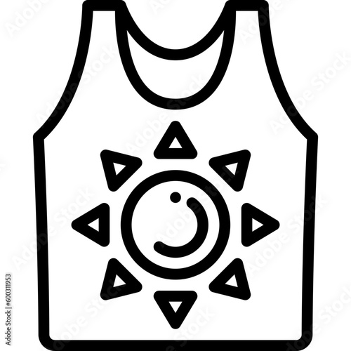 tank top line icon