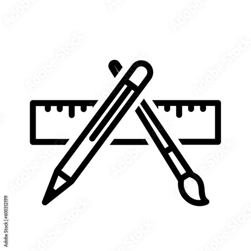 Black line icon for Application