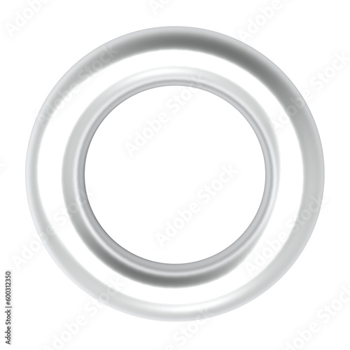 3d ring illustration abstract green circle 3d silver ring circle