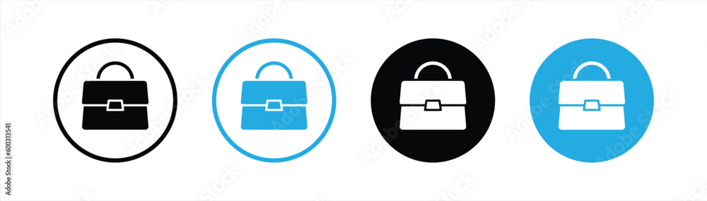 bag icon set. briefcase icon symbol sign collections, vector illustration bag icon set. briefcase icon symbol sign collections, vector illustration