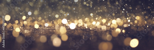 shiny gritter bokeh background banner wallpaper, generative ai, digital illustration. photo