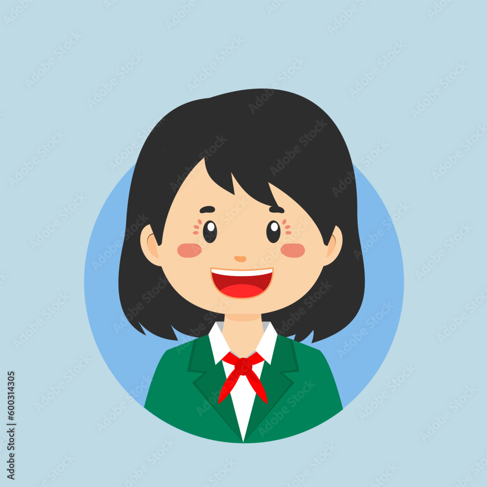 Avatar of a Japanese High School Character Avatar of a Japanese High School Character