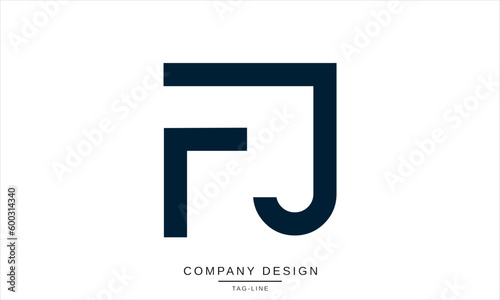 FJ, JF, Abstract Letters Logo Monogram photo