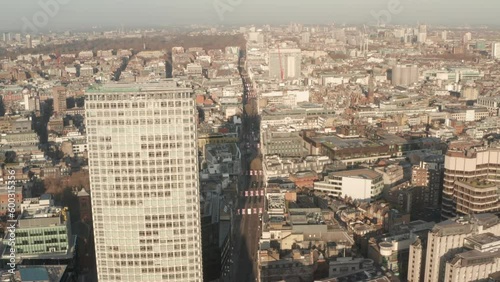 Aerial shot looking down Oxford street photo