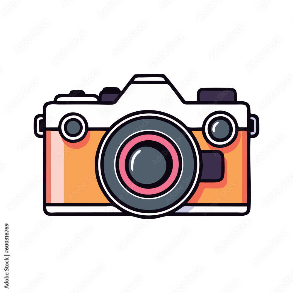 Camera icon vintage vector illustration